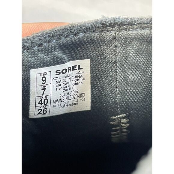 Sorel Evie II Women's Boot Chelsea Bootie Slip-On Wedge Leather US 9 Gray Shoes - Picture 8 of 10